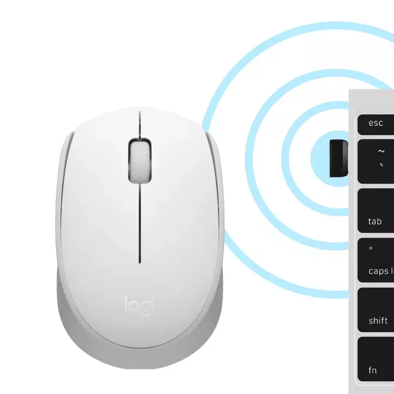 LOGITECH M171 Wireless Mouse Off White Emea