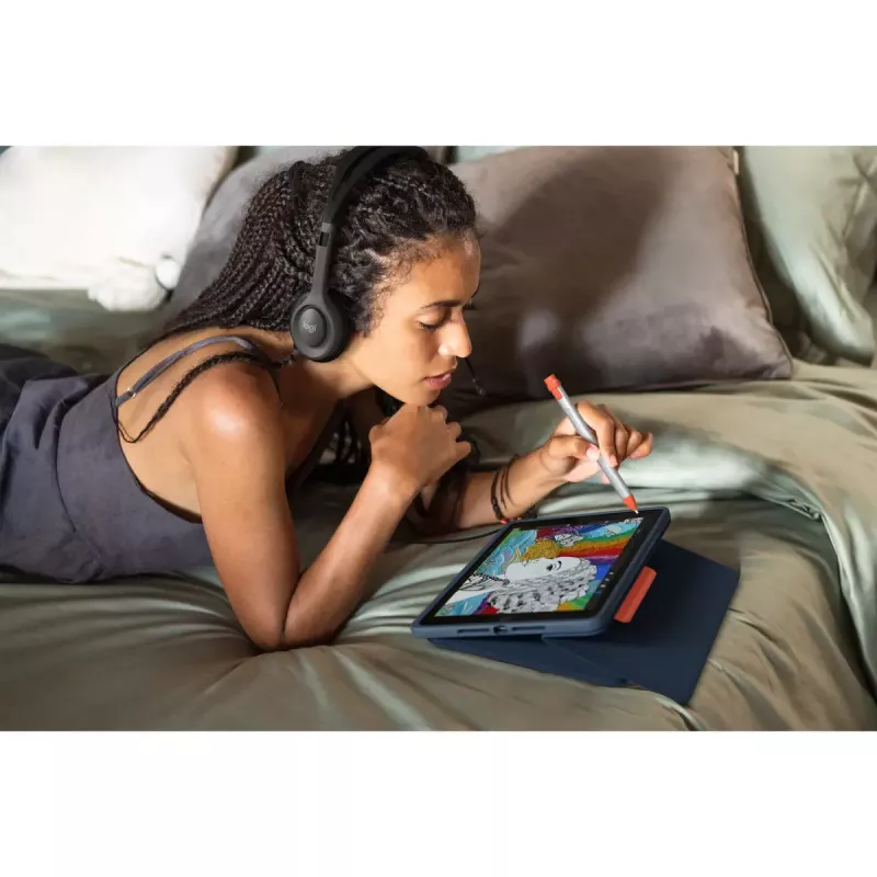 LOGITECH Rugged Combo 3 Touch - Blue - Qwerzu De - Emea