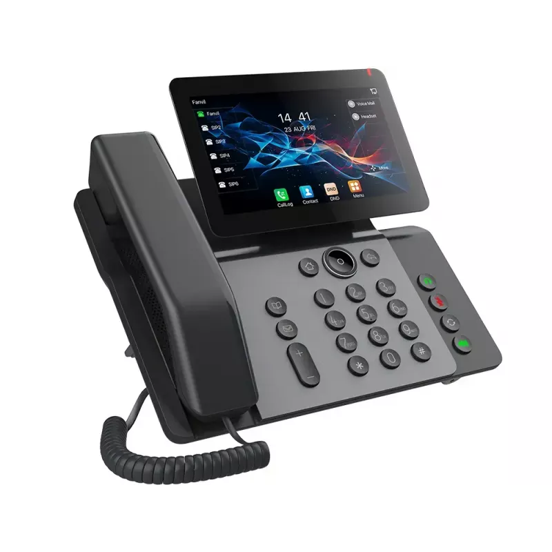 IP phone Fanvil V66 Dark Grey — 20 lines, 7 inch IPS touchscreen, Wi‑Fi, PoE, Bluetooth
