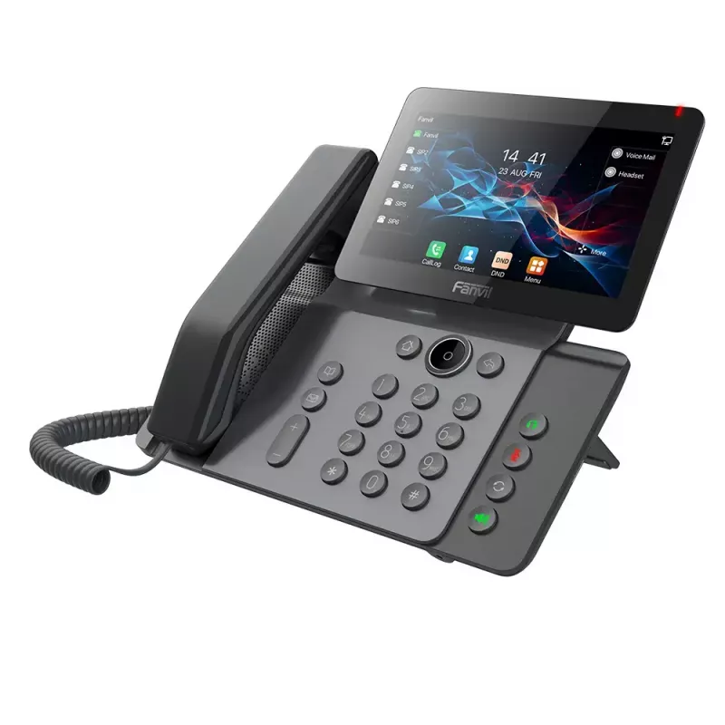 IP phone Fanvil V66 Dark Grey — 20 lines, 7 inch IPS touchscreen, Wi‑Fi, PoE, Bluetooth