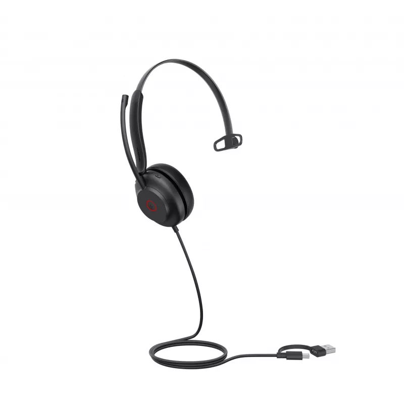 Yealink UH35 Mono UC USB-C/A Headset, Wired, 20 - 20000 Hz, Calls/Music, 96.5 g, Headset, Black