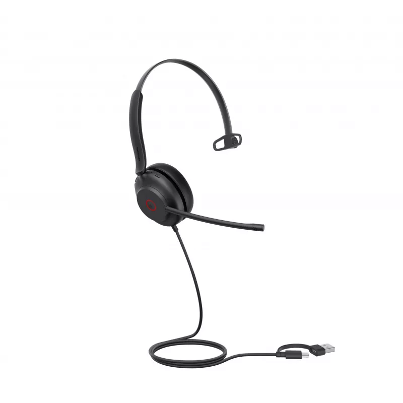 Yealink UH35 Mono UC USB-C/A Headset, Wired, 20 - 20000 Hz, Calls/Music, 96.5 g, Headset, Black