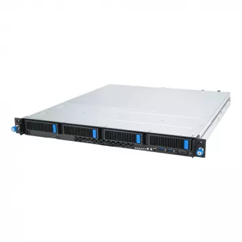 Rack server ASUS RS300-E12-RS4, 1U, Intel C262, LGA1700, Xeon E-2400, 4x hot-swap 3.5 inch bays, 450W PSU, DDR5 UDIMM up to 128GB