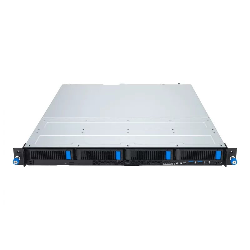 Rack server ASUS RS300-E12-RS4, 1U, Intel C262, LGA1700, Xeon E-2400, 4x hot-swap 3.5 inch bays, 450W PSU, DDR5 UDIMM up to 128GB