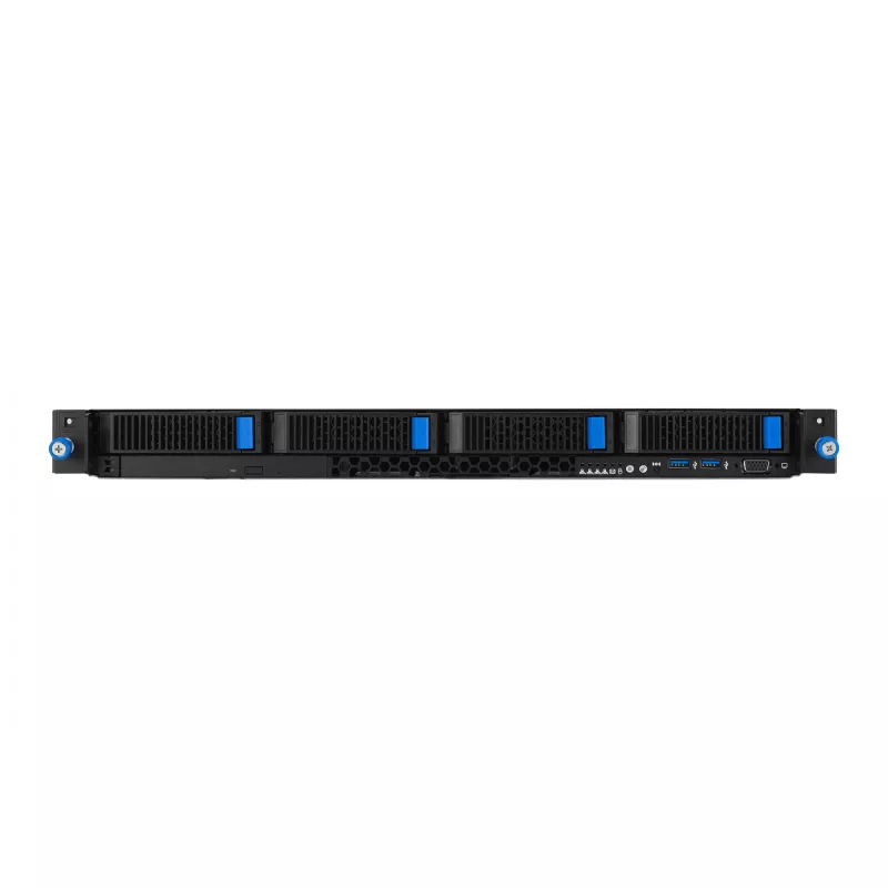 Rack server ASUS RS300-E12-RS4, 1U, Intel C262, LGA1700, Xeon E-2400, 4x hot-swap 3.5 inch bays, 450W PSU, DDR5 UDIMM up to 128GB