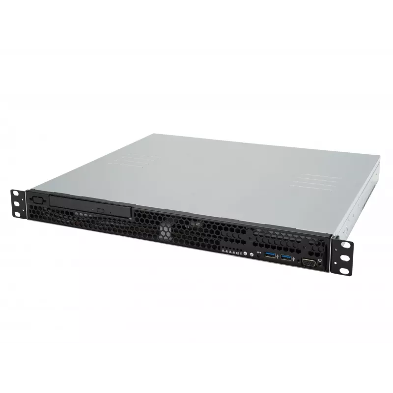 Rack server ASUS RS100-E11-PI2, Intel C252, LGA 1200, 1U, 4 DIMM, DDR4 up to 128 GB, 350W PSU, 2x RJ-45, M.2
