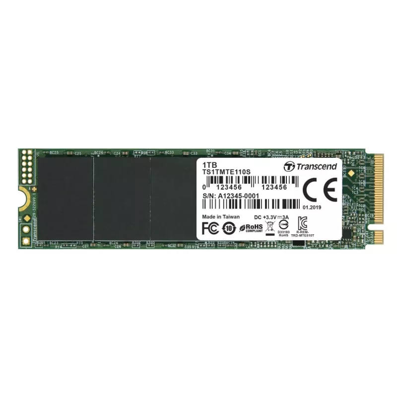 TRANSCEND SSD 110s 1TB M.2 2280 NVMe PCI-E GEN3 x4 Double-sided