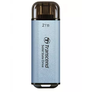 TRANSCEND Esd300c - 2TB Portable SSD - USB Type-c - 3D Nand Flash - Sky Blue