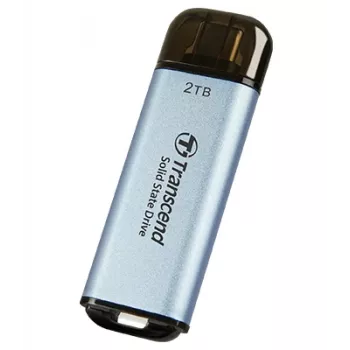 TRANSCEND Esd300c - 2TB Portable SSD - USB Type-c - 3D Nand Flash - Sky Blue