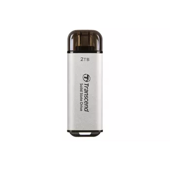 TRANSCEND Esd300s - 2TB Portable SSD - USB Type-c - 3D Nand Flash - Silver