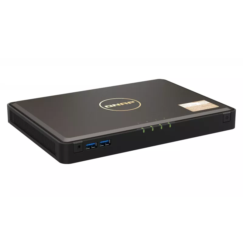 QNAP TBS-464 NAS Desktop Intel® Celeron® N5105 8 GB DDR4 0 TB QNAP Turbo System Black