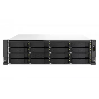 QNAP TS-H2287XU-RP NAS Rack (3U) Intel Xeon E E-2378 64 GB DDR4 0 TB QuTS hero Black, White