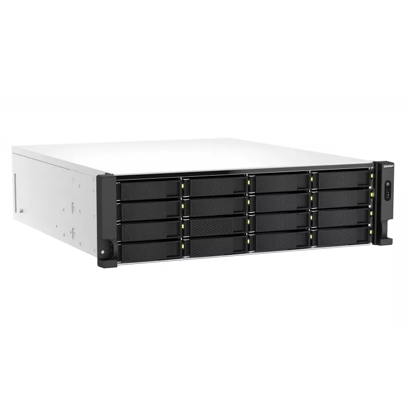 QNAP TS-H2287XU-RP NAS Rack (3U) Intel Xeon E E-2378 64 GB DDR4 0 TB QuTS hero Black, White