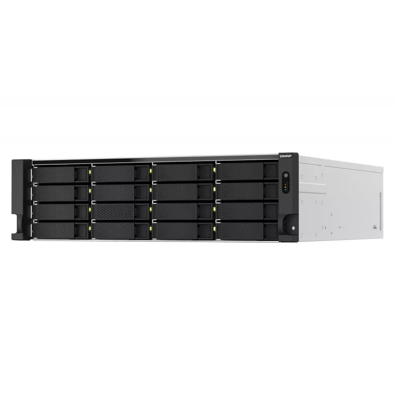 QNAP TS-H2287XU-RP NAS Rack (3U) Intel Xeon E E-2378 64 GB DDR4 0 TB QuTS hero Black, White