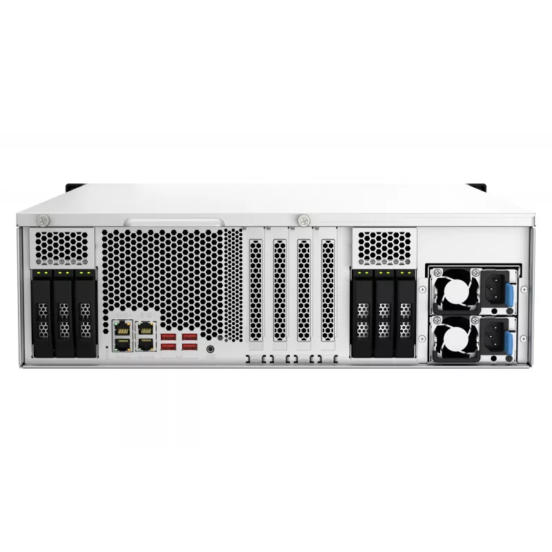 QNAP TS-h2287XU-RP NAS Rack (3U) Intel Xeon E E-2336 32 GB DDR4 0 TB QuTS hero Black, White