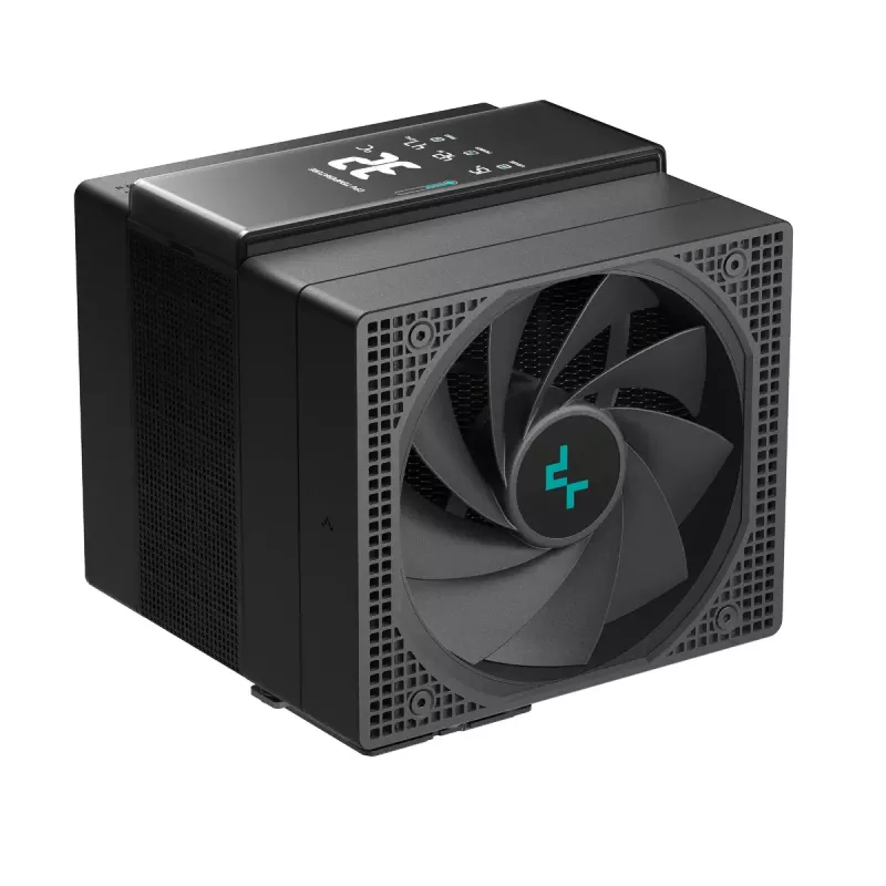 Air cooler DeepCool ASSASSIN IV VC VISION — dual-fan 120/140 mm, 300 W TDP, 7 heat pipes, LGA115x/LGA1200/LGA1700/LGA20xx compatible, Black