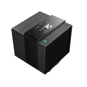 Air cooler DeepCool ASSASSIN IV VC VISION — dual-fan 120/140 mm, 300 W TDP, 7 heat pipes, LGA115x/LGA1200/LGA1700/LGA20xx compatible, Black