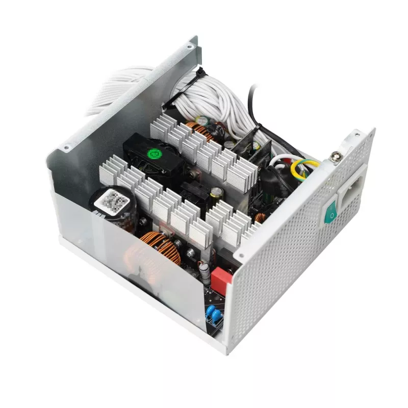 Power supply DeepCool PL750D WH — 750 W, ATX 20+4 pin, 80 PLUS Bronze, 120 mm fan, white