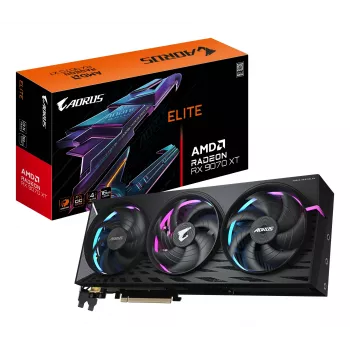Graphics Card GIGABYTE Radeon RX 9070 XT 16GB GDDR6, PCIe 5.0, 256-bit, 339×136×59 mm