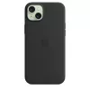 Cover Apple iPhone 15 Plus Silicone Case with MagSafe Black