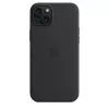 Cover Apple iPhone 15 Plus Silicone Case with MagSafe Black