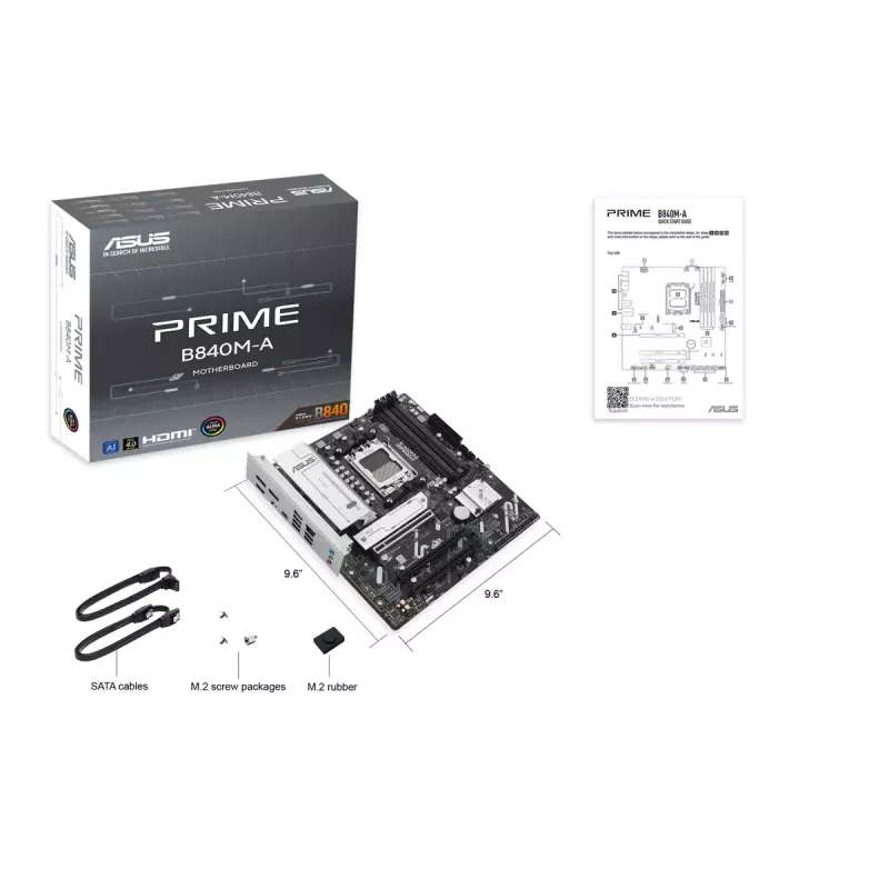 Motherboard ASUS PRIME B840M-A-CSM AMD B840 Socket AM5 micro ATX