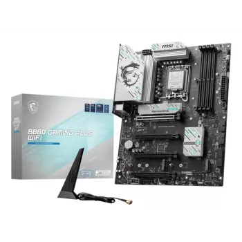 Motherboard MSI B860 GAMING PLUS WIFI — Intel B860, LGA 1851, ATX, DDR5, 4x DIMM, 3x M.2, Wi‑Fi 7, 5GbE