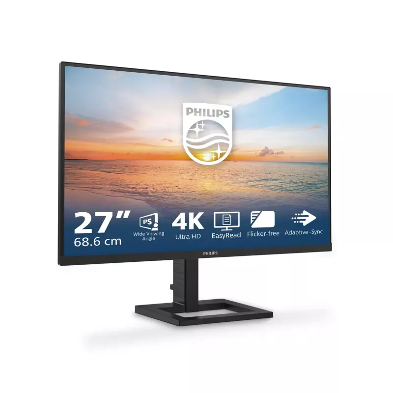 Philips 1000 series 27E1N1900AE/00 computer monitor 68.6 cm (27 inch) 3840 x 2160 pixels 4K Ultra HD LCD Black