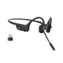 Headset Shokz OpenComm2 UC 2025 — wireless bone-conduction ear-hook headset, 16 h talk time, USB Type-A/Type-C, ANC, 29 m range, black