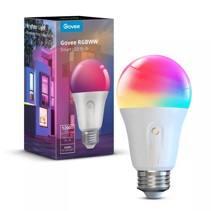 Smart bulb Govee H60093C1 1200 lm, Wi‑Fi & Bluetooth, 12 W, E26, white