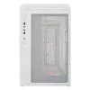 FSP S380-WA Case Mini Tower mITX, mATX White ARGB, Micro Tower, PC, White, micro ATX, Mini-ITX, SPCC, Tempered glass, Gaming
