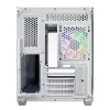 FSP S380-WA Case Mini Tower mITX, mATX White ARGB, Micro Tower, PC, White, micro ATX, Mini-ITX, SPCC, Tempered glass, Gaming