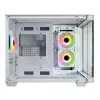 FSP S380-WA Case Mini Tower mITX, mATX White ARGB, Micro Tower, PC, White, micro ATX, Mini-ITX, SPCC, Tempered glass, Gaming