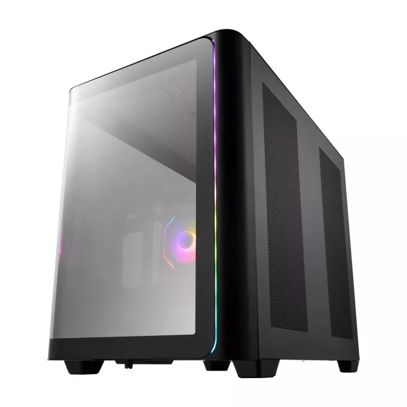 FSP M580-BA Case Midi Tower mITX, mATX Black ARGB, Midi Tower, PC, Black, ATX, micro ATX, Mini-ITX, Glass, SPCC, Gaming