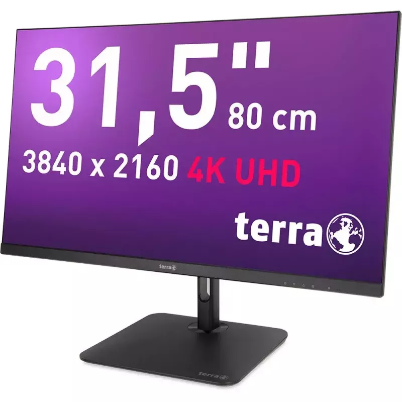 TERRA 3030234 computer monitor 80 cm (31.5 inch) 3840 x 2160 pixels 4K Ultra HD LCD Black