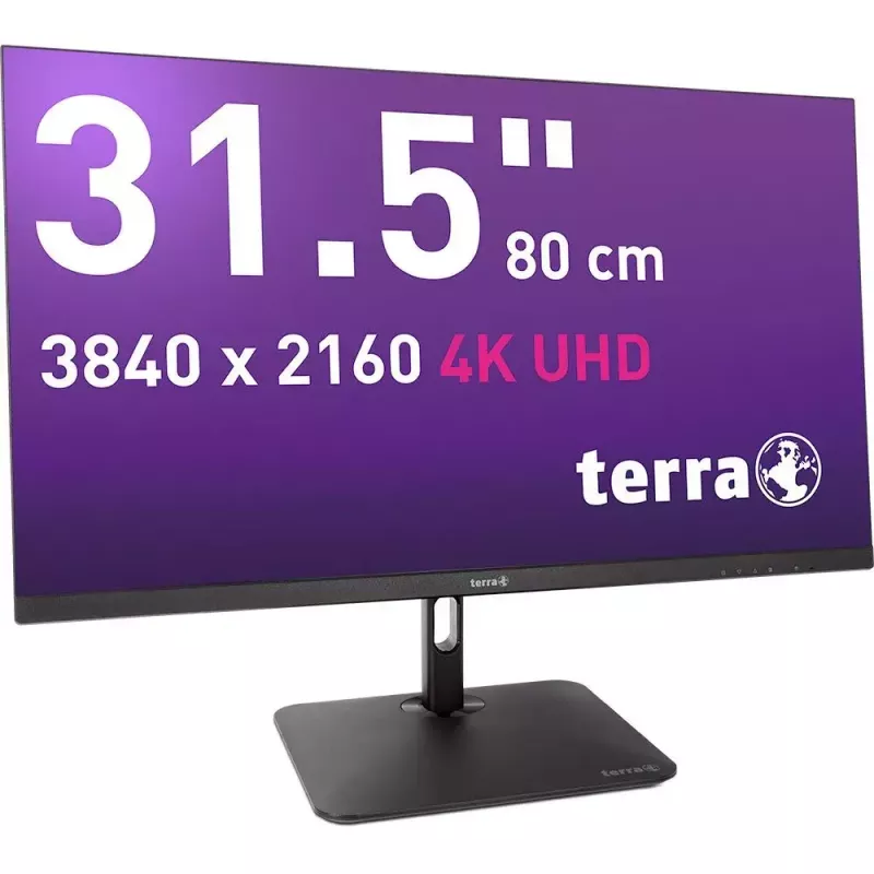 TERRA 3030234 computer monitor 80 cm (31.5 inch) 3840 x 2160 pixels 4K Ultra HD LCD Black