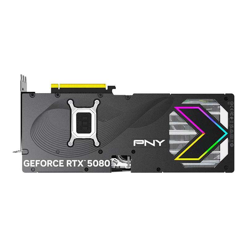 PNY GeForce RTX 5080 16GB ARGB Overclocked Triple Fan - 16GB GDDR7 - DisplayPort 2.1b / HDMI 2.1b