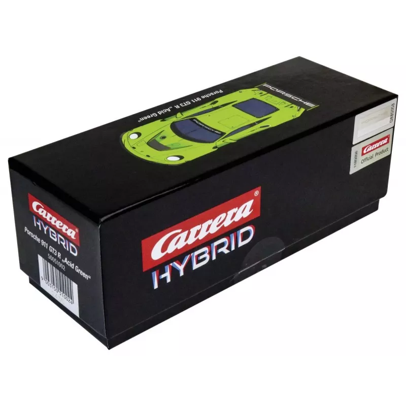 Sports car model Carrera Porsche 911 GT3 R Acid Green 8 years