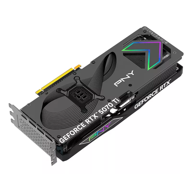PNY GeForce RTX 5070 Ti 16GB ARGB Overclocked Triple Fan - 16GB GDDR7 - DisplayPort 2.1b / HDMI 2.1b