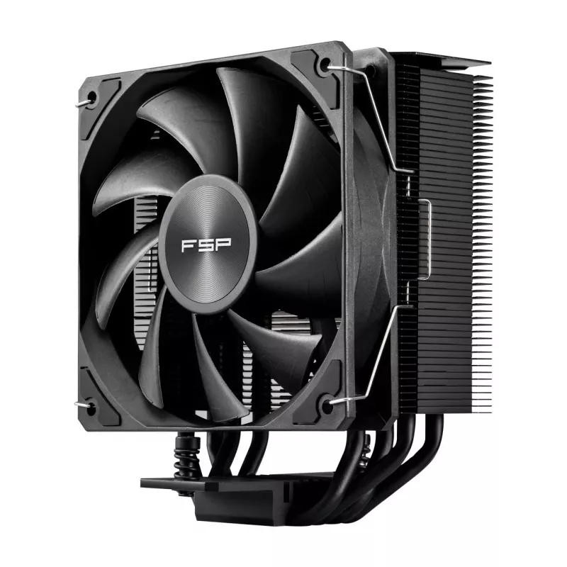 FSP NP5-B Processor Cooler Air 120 mm Black, Air cooler, 12 cm, 800 RPM, 1600 RPM, Black