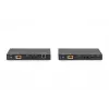 DIGITUS HDBaseT KVM Extender Set. 150m 4K/60Hz. USB 2.0. PoC. IR. black