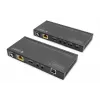 DIGITUS HDBaseT KVM Extender Set. 150m 4K/60Hz. USB 2.0. PoC. IR. black