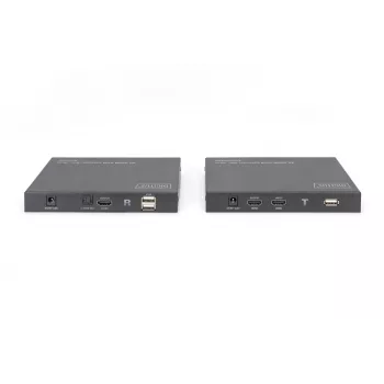 DIGITUS HDMI 2.0 HDMI KVM Extender Set - 70m USB 1.1, touch panel support