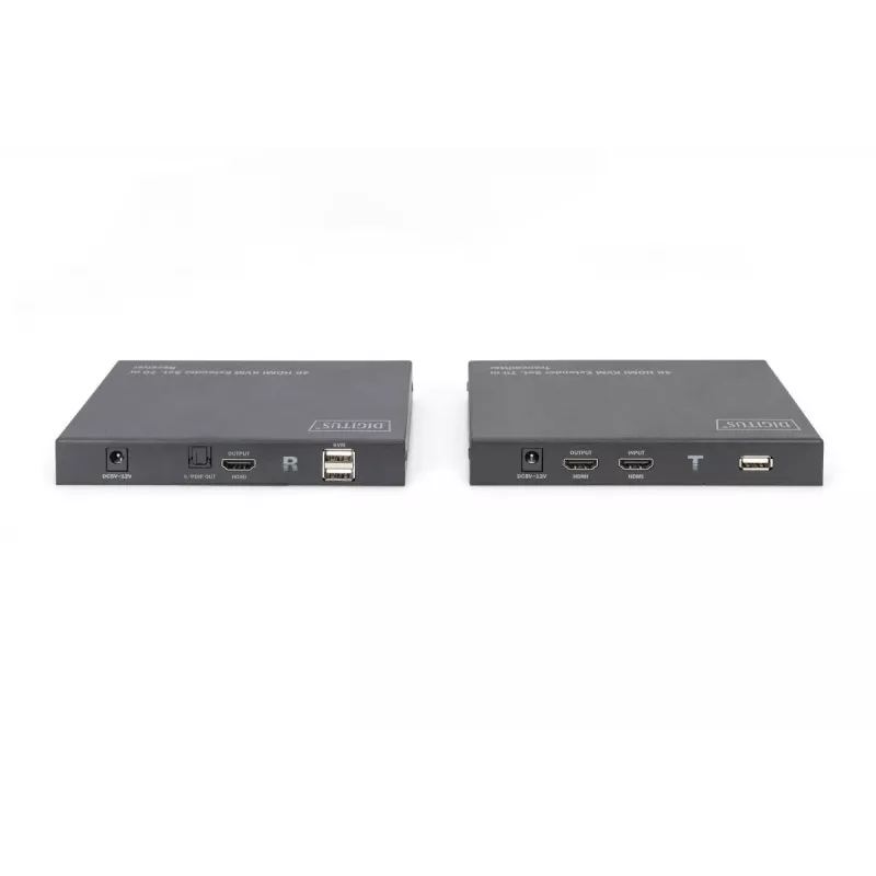 DIGITUS HDMI 2.0 HDMI KVM Extender Set - 70m USB 1.1, touch panel support