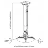 Projector Ceiling Wall Mount Bracket Equip 650703