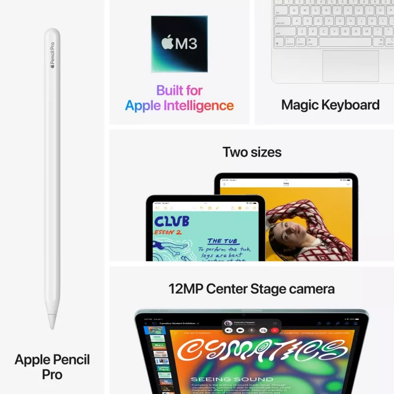APPLE iPad Air (2025) - M3 - 13in - 7th Gen - Wi-Fi + Cellular - 256GB - Space Gray