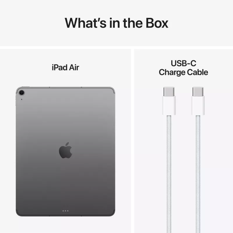 APPLE iPad Air (2025) - M3 - 13in - 7th Gen - Wi-Fi + Cellular - 256GB - Space Gray