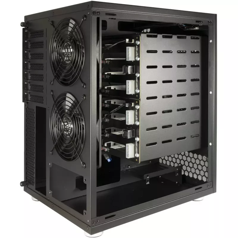 HDD enclosure Inter-Tech NAS-8 2.5/3.5 inch Black