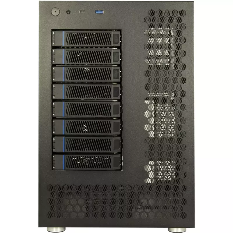 HDD enclosure Inter-Tech NAS-8 2.5/3.5 inch Black