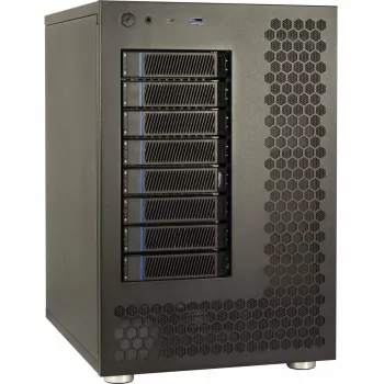 HDD enclosure Inter-Tech NAS-8 2.5/3.5 inch Black